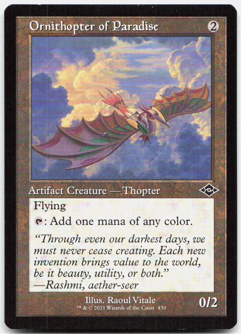Ornithopter of Paradise (Retro Frame) NM C Modern Horizons 2 430