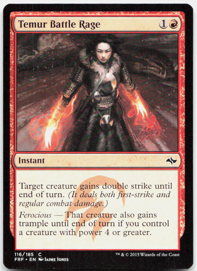 Temur Battle Rage NM C Fate Reforged 116