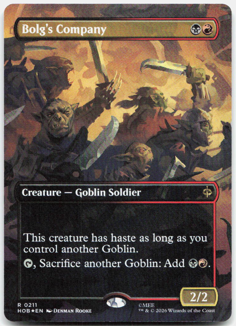 Bolg's Company (Borderless) NM Foil R The Hobbit 211