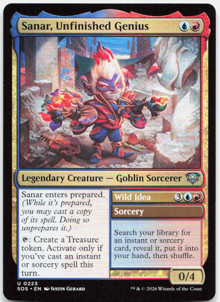 Sanar, Unfinished Genius NM U Secrets of Strixhaven 223