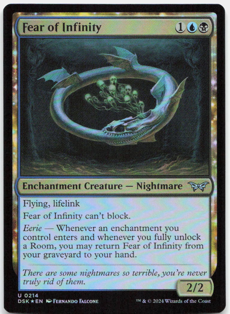 Fear of Infinity NM Foil U Duskmourn: House of Horror 214
