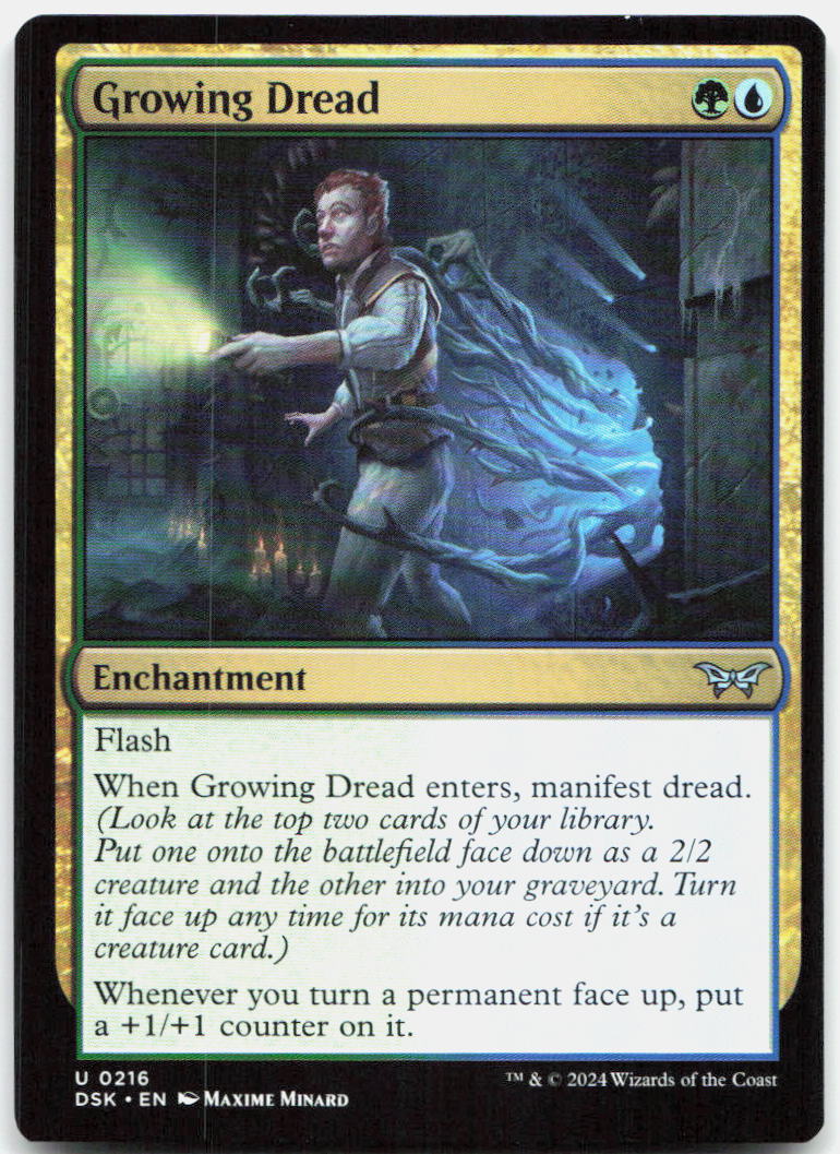 Growing Dread NM U Duskmourn: House of Horror 216