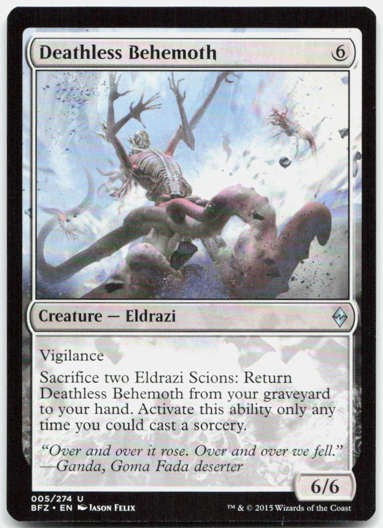 Deathless Behemoth NM U Battle for Zendikar 5