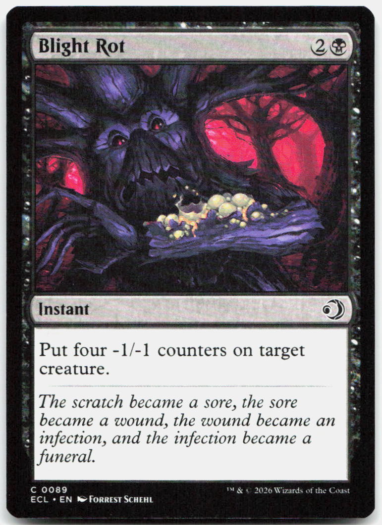 Blight Rot NM C Lorwyn Eclipsed 89