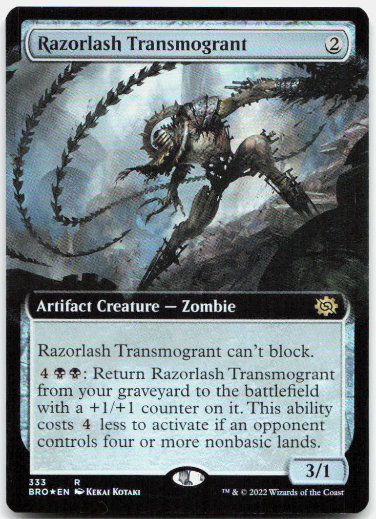 Razorlash Transmogrant (Extended Art) NM Foil R The Brothers' War 333