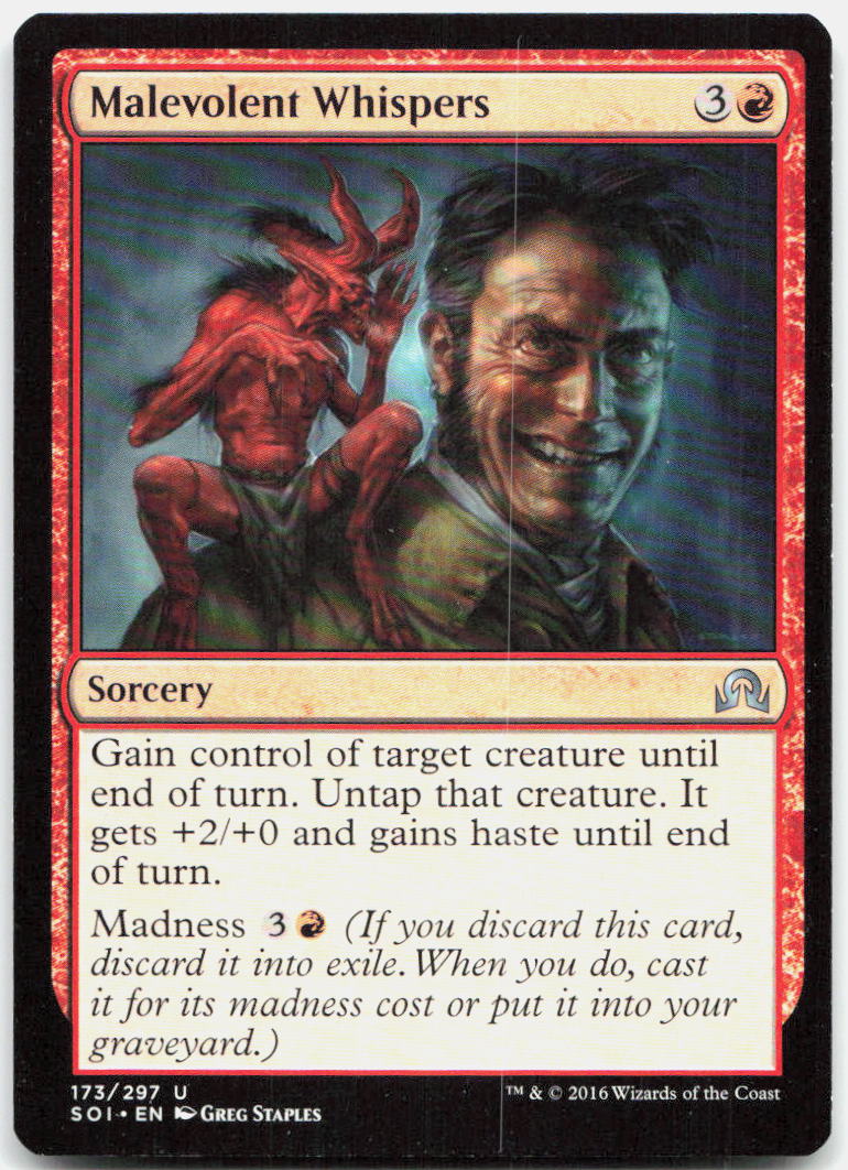 Malevolent Whispers NM U Shadows over Innistrad 173