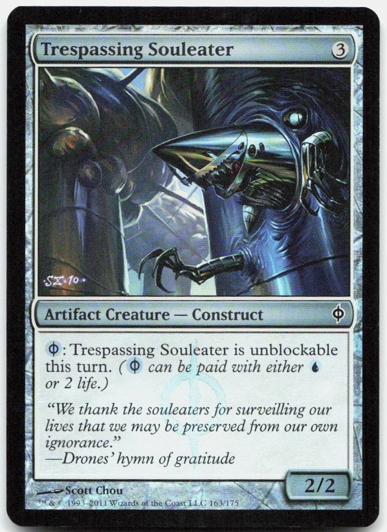 Trespassing Souleater NM Foil C New Phyrexia 163