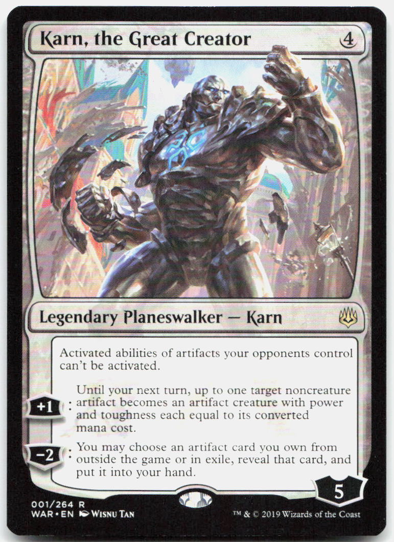 Karn, the Great Creator NM R War of the Spark 1