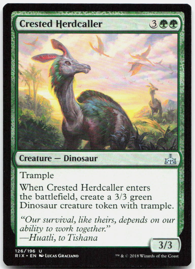 Crested Herdcaller NM U Rivals of Ixalan 126