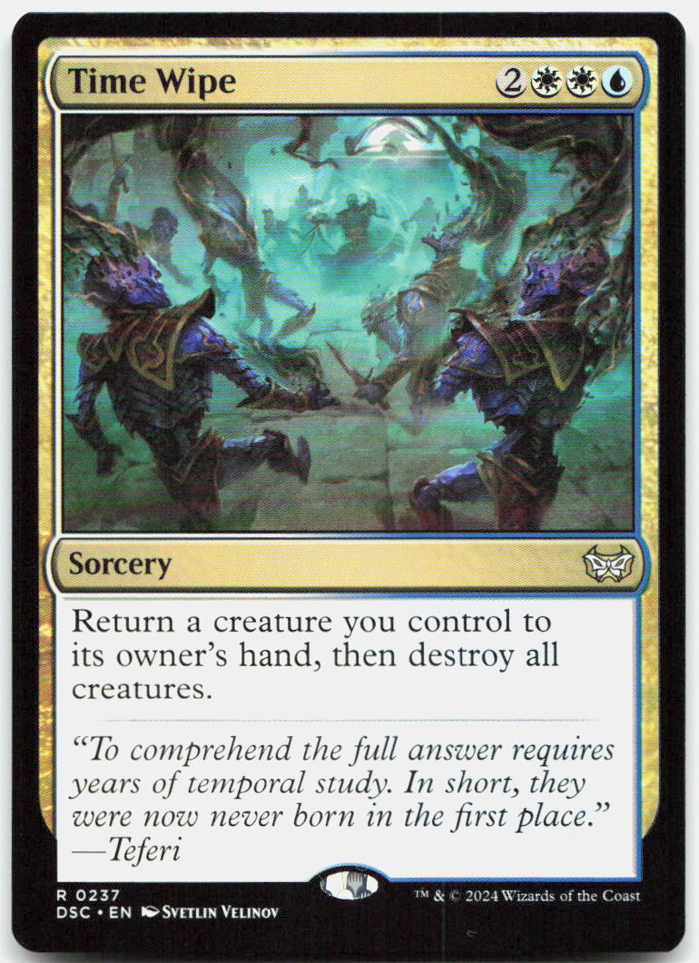 Time Wipe NM R Commander: Duskmourn: House of Horror 237