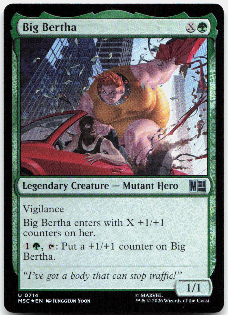 Big Bertha NM Foil U Commander: Marvel Super Heroes 714