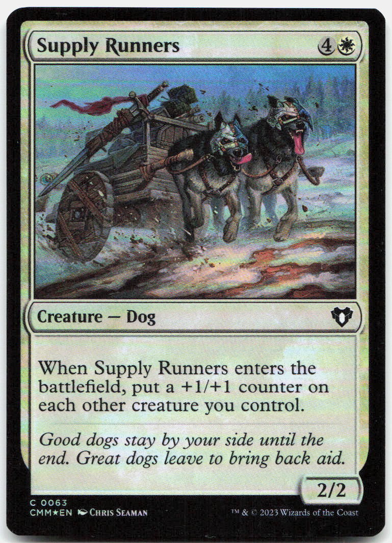 Supply Runners NM Foil C Commander Masters 63