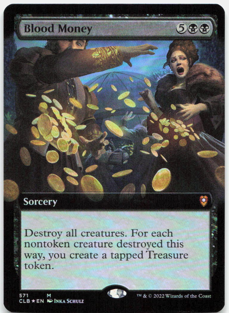 Blood Money (Extended Art) NM Foil M Commander Legends: Battle for Baldur's Gate