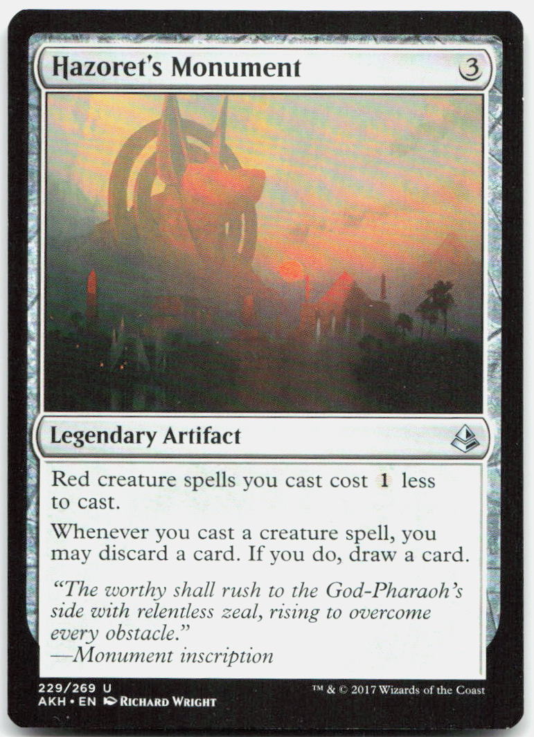 Hazoret's Monument NM U Amonkhet 229