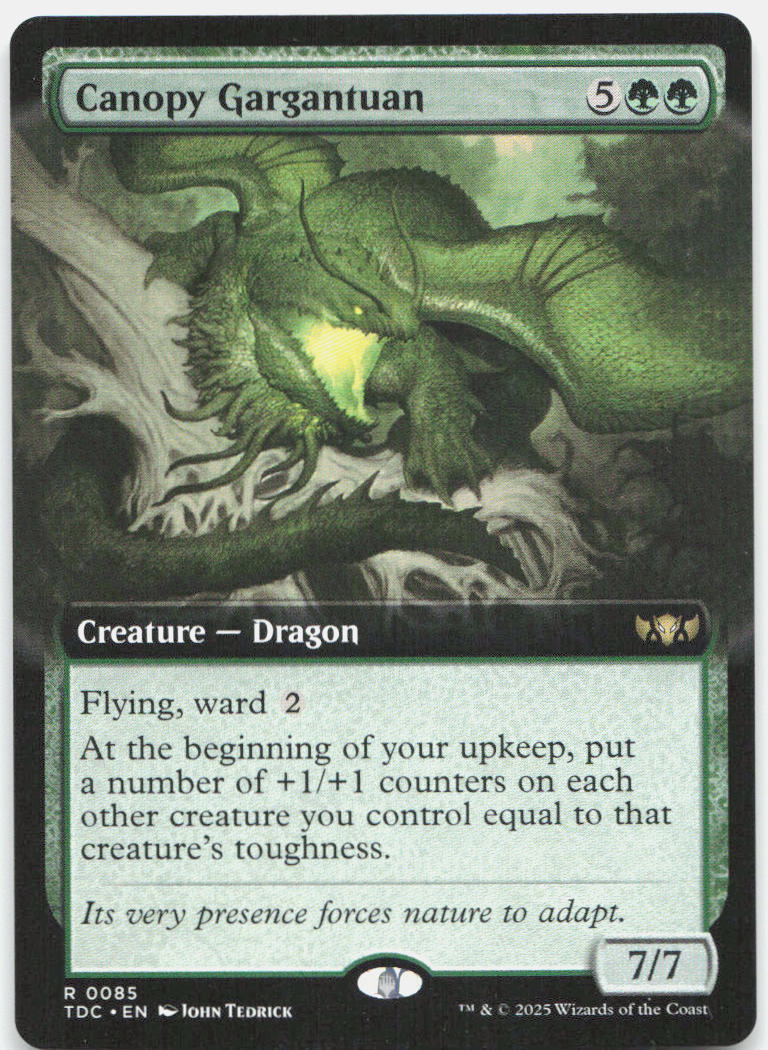 Canopy Gargantuan (Extended Art) NM R Commander: Tarkir: Dragonstorm 85