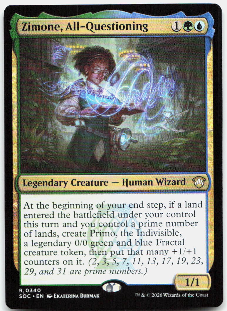 Zimone, All-Questioning NM R Commander: Secrets of Strixhaven 340