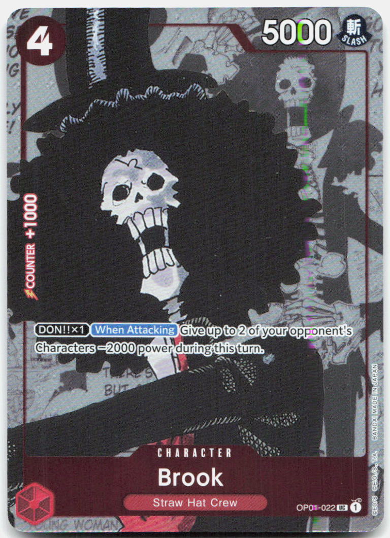 Brook (Alternate Art) NM Foil PR One Piece Promotion Cards OP01-022