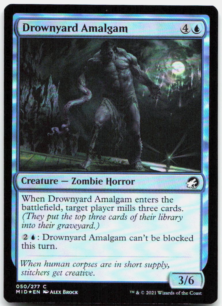 Drownyard Amalgam NM Foil C Innistrad: Midnight Hunt 50
