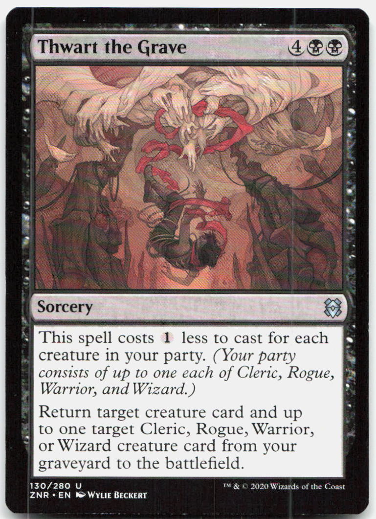 Thwart the Grave NM U Zendikar Rising 130