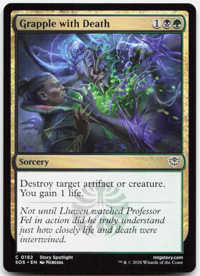 Grapple with Death NM C Secrets of Strixhaven 192