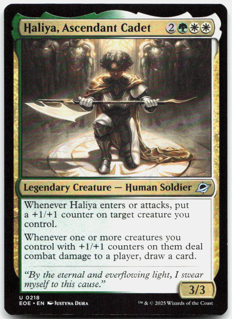 Haliya, Ascendant Cadet NM U Edge of Eternities 218