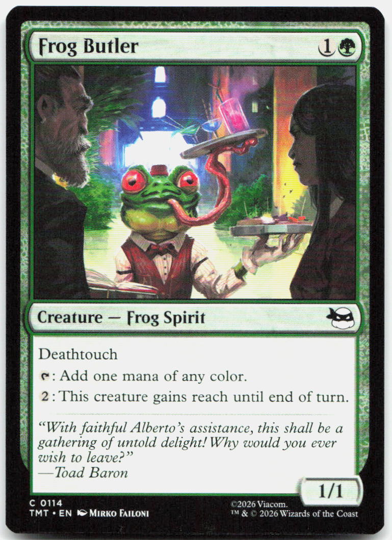Frog Butler NM C Teenage Mutant Ninja Turtles 114