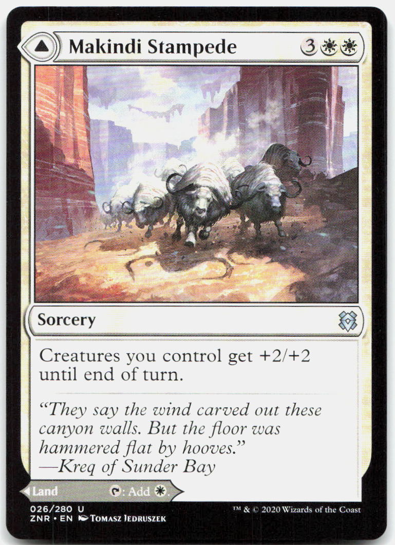 Makindi Stampede NM U Zendikar Rising 26