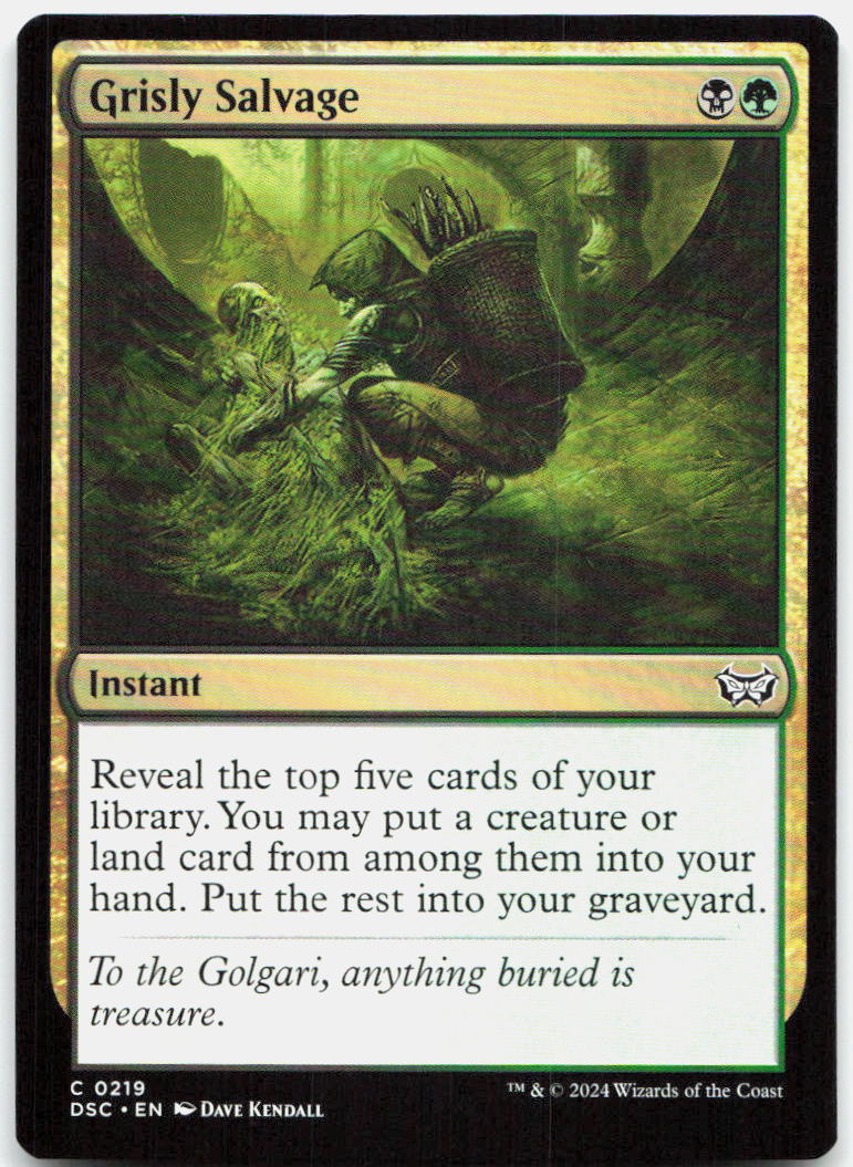 Grisly Salvage NM C Commander: Duskmourn: House of Horror 219