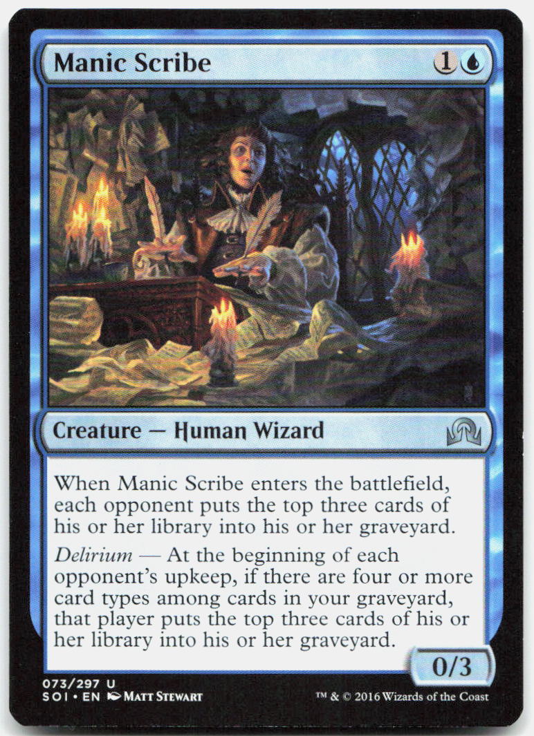 Manic Scribe NM U Shadows over Innistrad 73