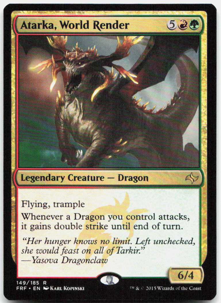 Atarka, World Render NM R Fate Reforged 149