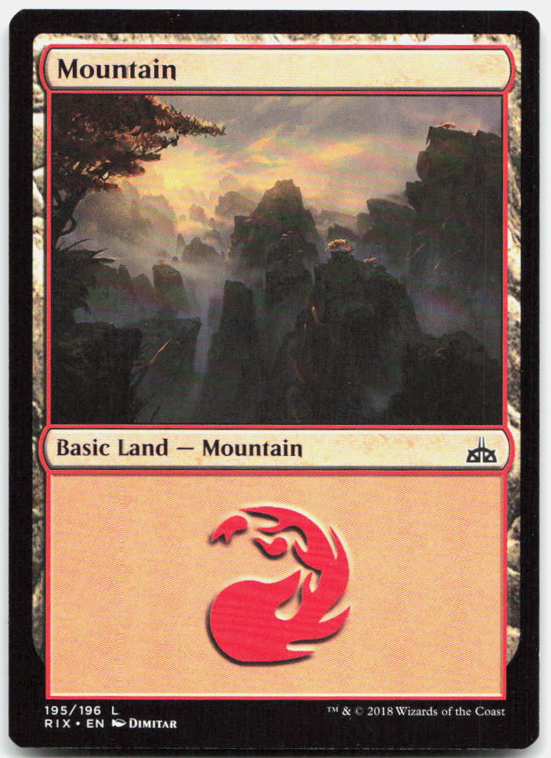 Mountain NM L Rivals of Ixalan 195