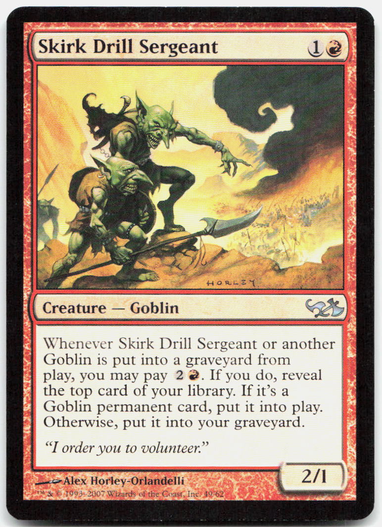 Skirk Drill Sergeant NM U Duel Decks: Elves vs. Goblins 49