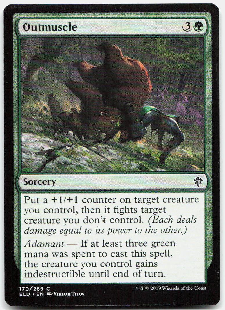 Outmuscle NM C Throne of Eldraine 170