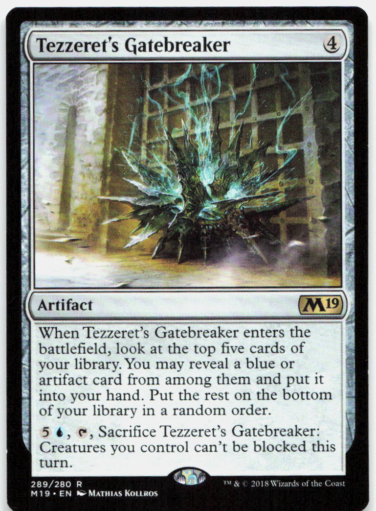 Tezzeret's Gatebreaker NM R Core Set 2019 289