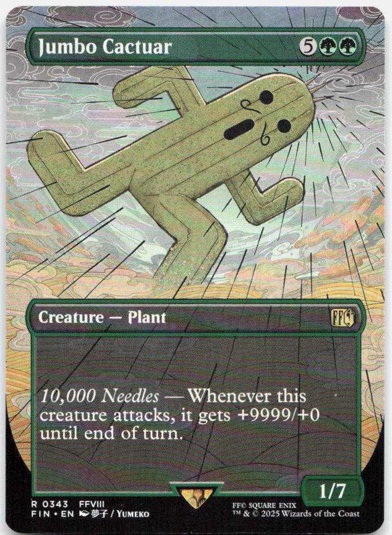 Jumbo Cactuar (Borderless) NM R FINAL FANTASY 343