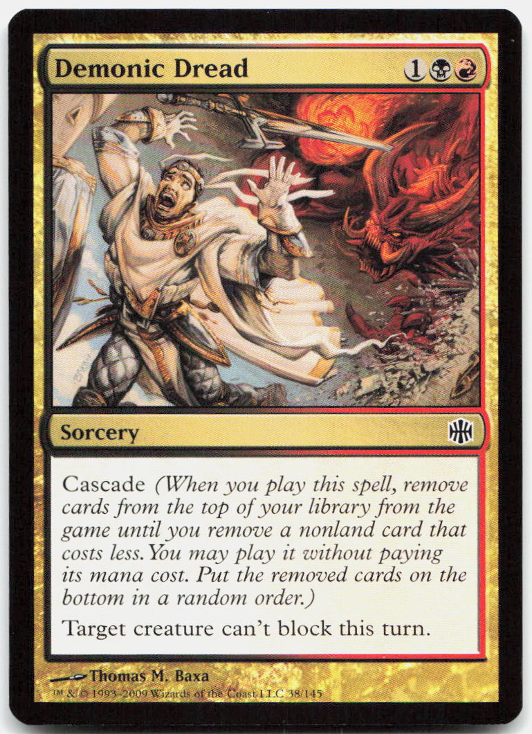 Demonic Dread NM C Alara Reborn 38