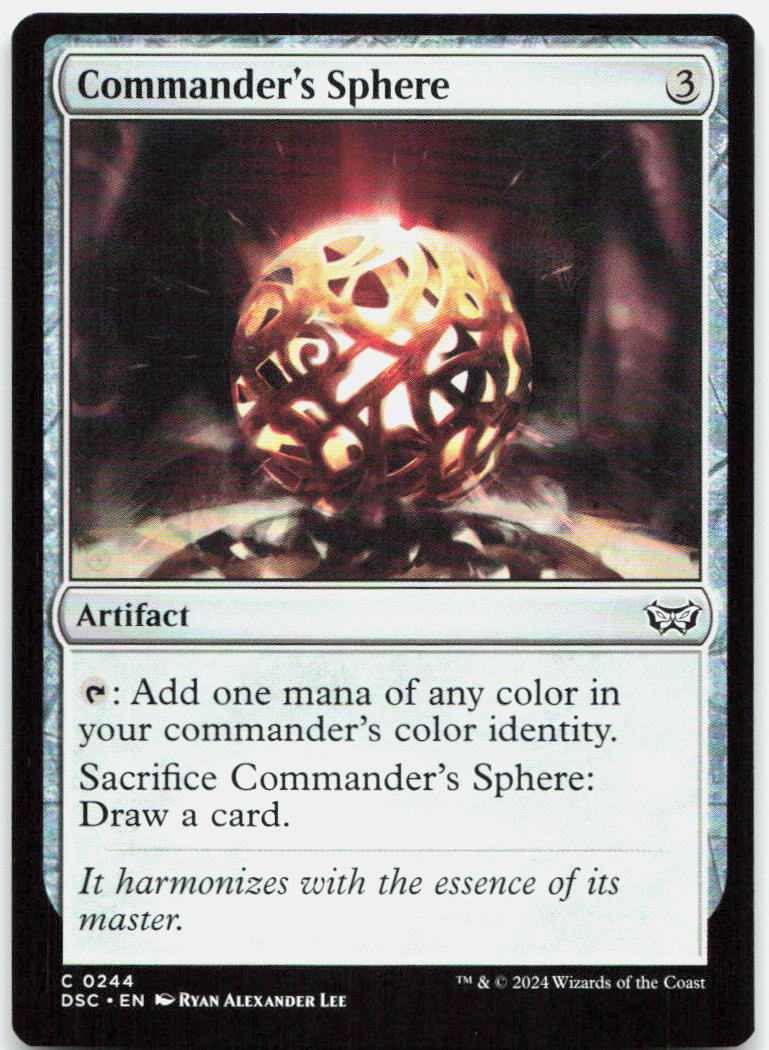 Commander's Sphere NM C Commander: Duskmourn: House of Horror 244