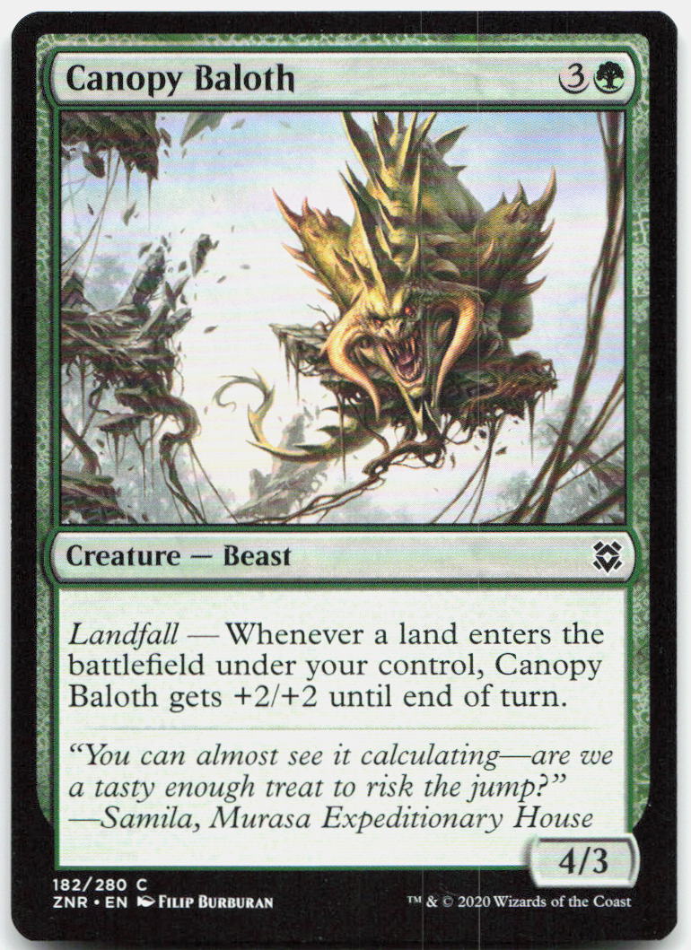 Canopy Baloth NM C Zendikar Rising 182