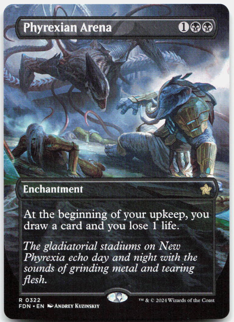 Phyrexian Arena (Borderless) NM R Foundations 322