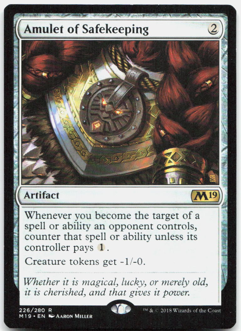 Amulet of Safekeeping NM R Core Set 2019 226