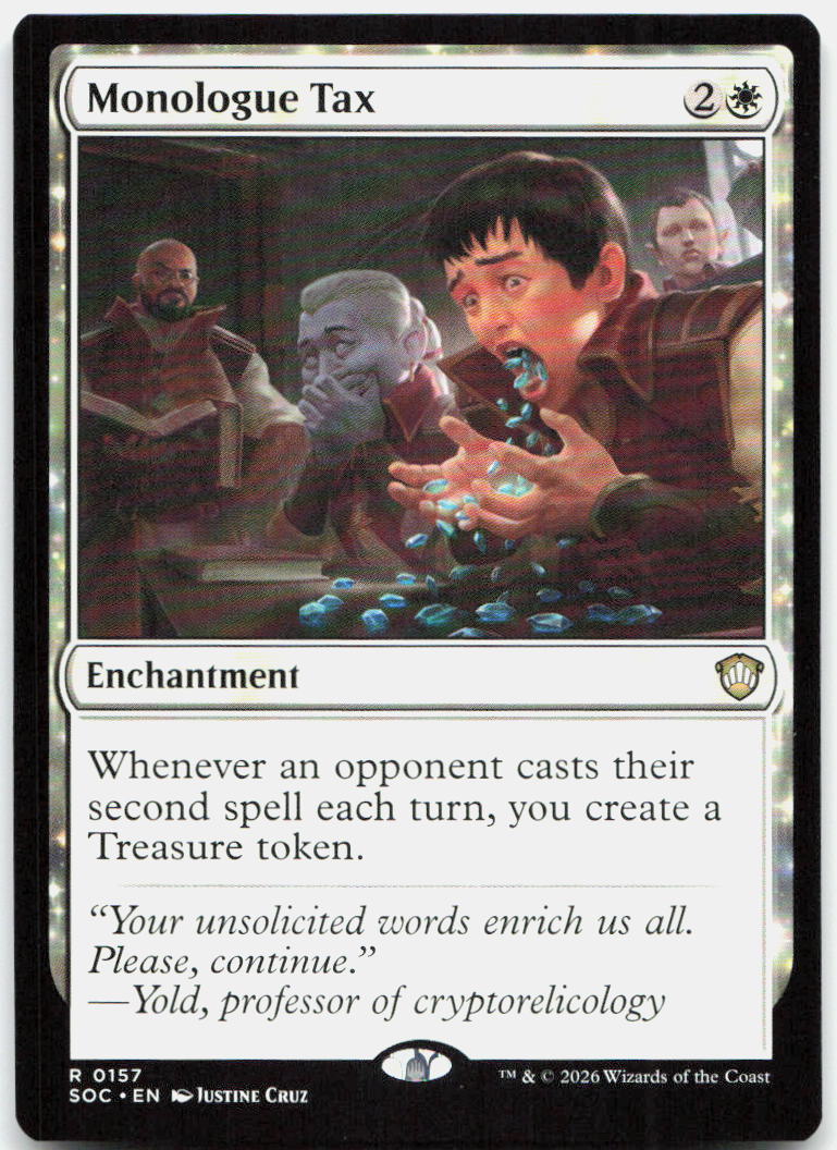 Monologue Tax NM R Commander: Secrets of Strixhaven 157