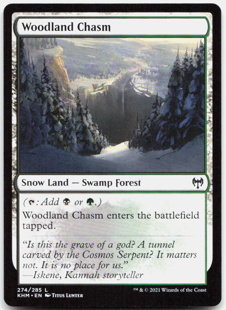 Woodland Chasm NM L Kaldheim 274