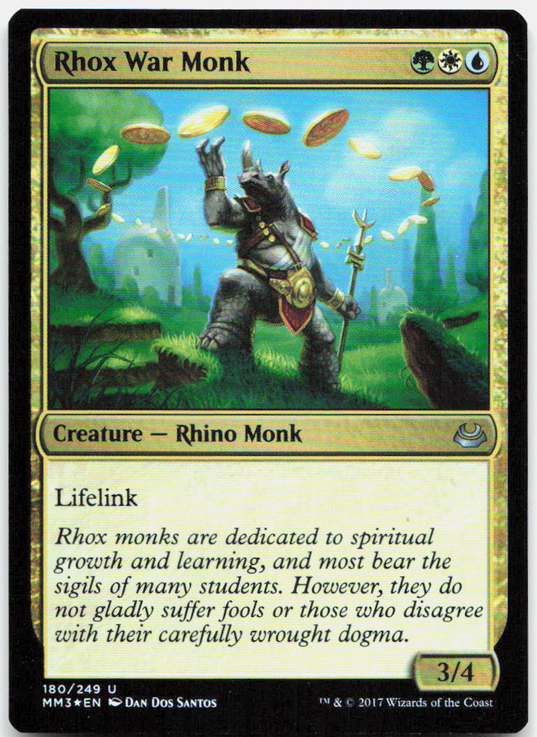 Rhox War Monk NM Foil U Modern Masters 2017 180