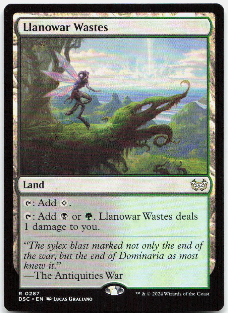 Llanowar Wastes NM R Commander: Duskmourn: House of Horror 287