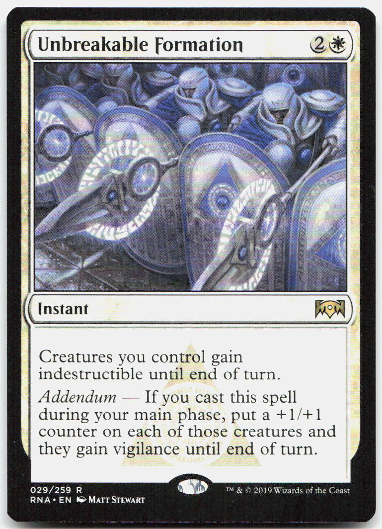 Unbreakable Formation NM R Ravnica Allegiance 29