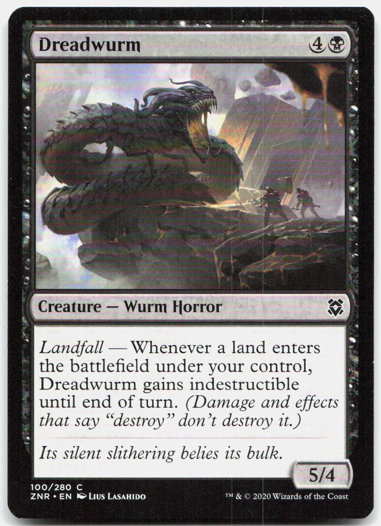 Dreadwurm NM C Zendikar Rising 100