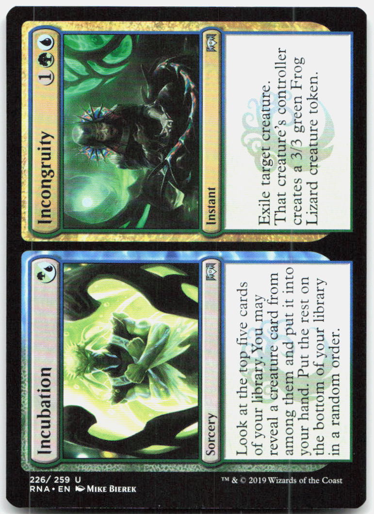 Incubation // Incongruity NM U Ravnica Allegiance 226