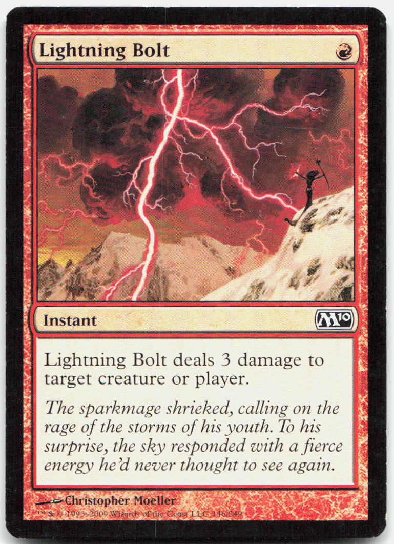 Lightning Bolt (M10) NM C Oversize Cards 146