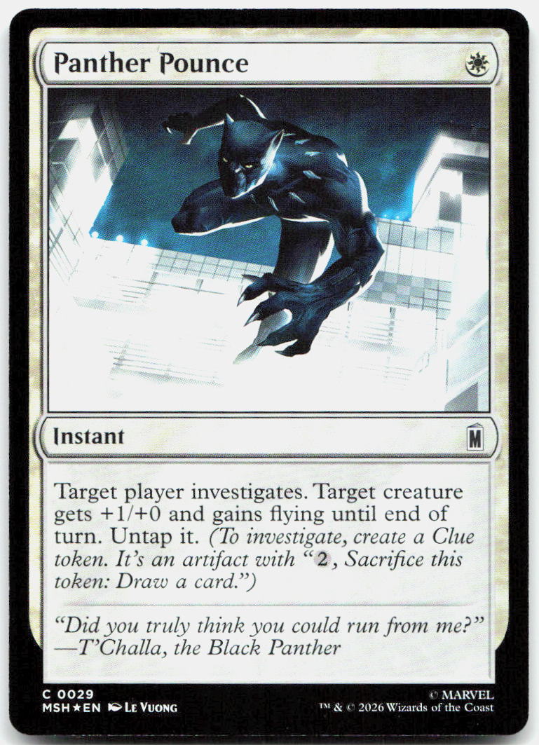 Panther Pounce NM Foil C Marvel Super Heroes 29