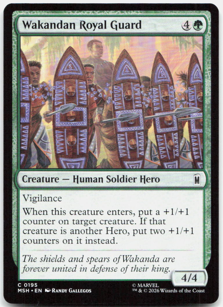 Wakandan Royal Guard NM C Marvel Super Heroes 195